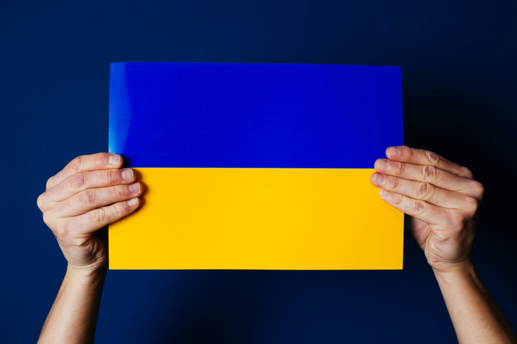 Image showing support for Ukrain during war with Russia.