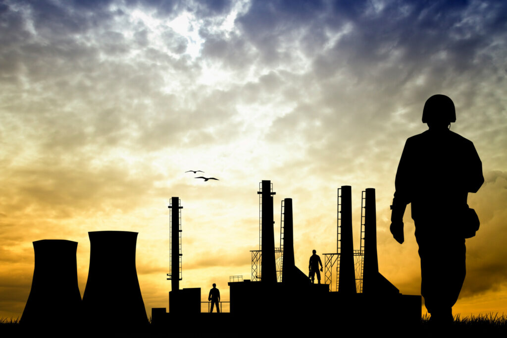 factory silhouette