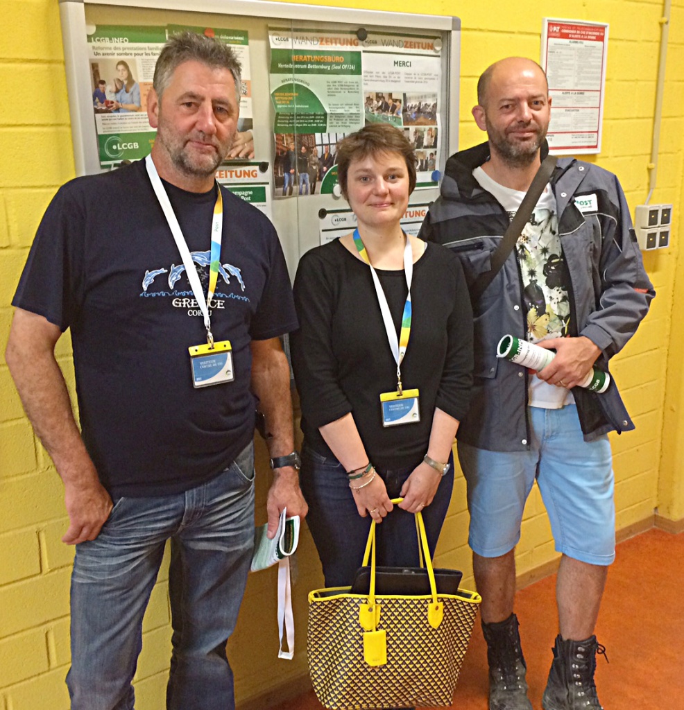 La délégation LCGB au Centre de Tri de la POST à BettembourgLCGB