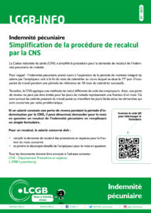 thumbnail of 2023 07 CNS Indemnité pécuniaire Simplification de la procédure de recalcul FR