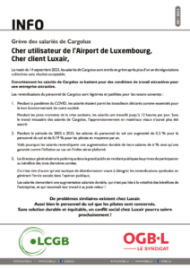 thumbnail of 2023 09 15 Tract Cargolux Luxair Information général FR